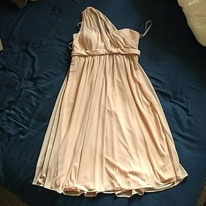 David's Bridal One Sholder Cocktail Dress